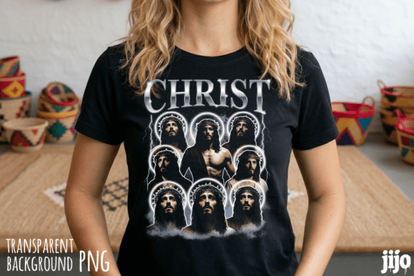 Christ Jesus Crown Thorns PNG for T-Shirt Designs