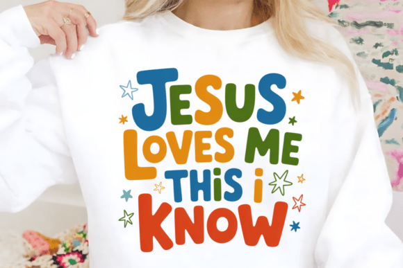 Christian Faith Jesus Loves Me PNG — T-Shirt Designs