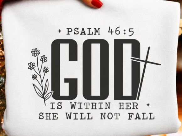 Christian T-Shirt, Faith Bible Verse SVG for T-Shirt Designs