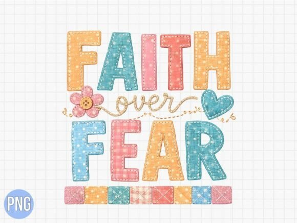 Faith over Fear Christian Floral Shirt T-Shirt Designs