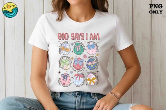 God Says I Am PNG: Easter Egg T-Shirt Designs