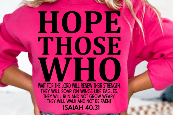 Hope Christian Bible Verse SVG for T-Shirt Designs