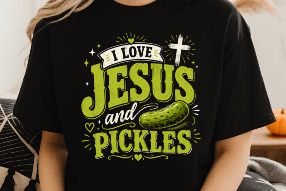 Jesus and Pickles Shirt PNG