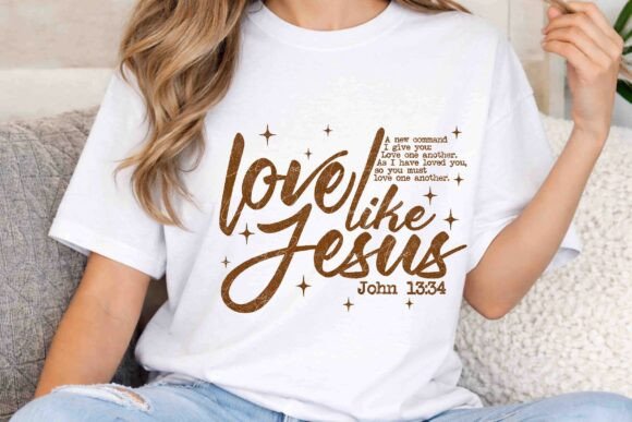 Love Like Jesus John 13:34 PNG T-Shirt Designs