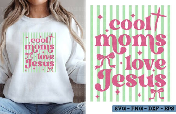 Retro Christian Mom PNG SVG T-Shirt Designs