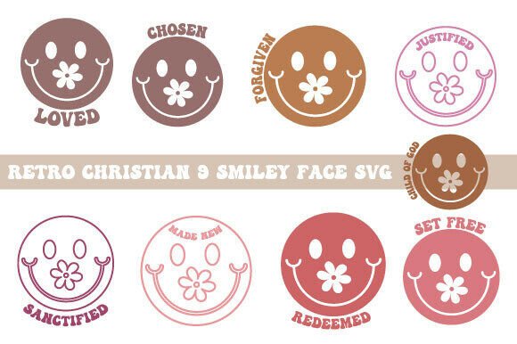 Retro Christian Shirt SVG: Trendy Happy T-Shirt Designs
