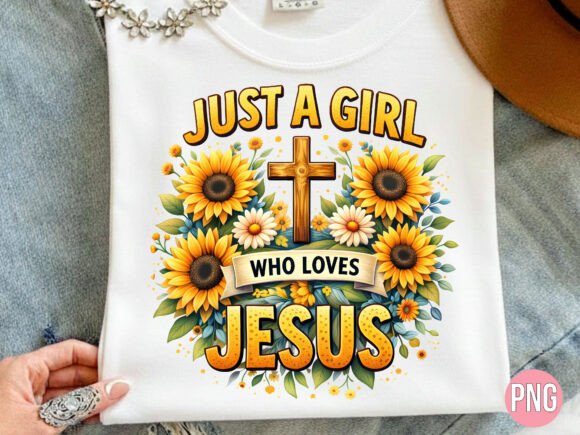Ust a Girl Who Loves Jesus Christian PNG